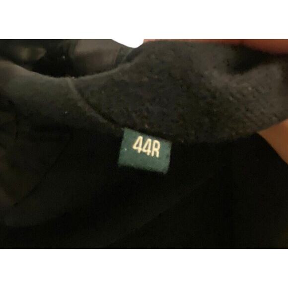 Ralph Lauren Double Breasted Trench Coat Black Removable Lining Quilted 44R VTG - Picture 8 of 16